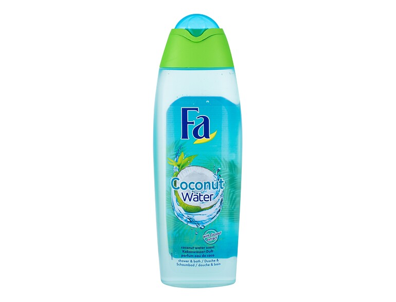Gel douche Fa Coconut Water Shower & Bath 750 ml flacon endommagé