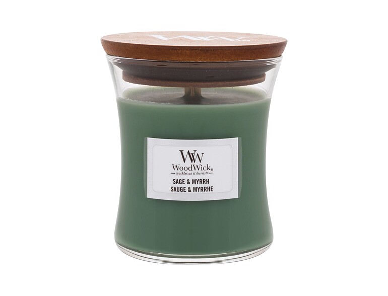 Bougie parfumée WoodWick Sage & Myrrh 85 g