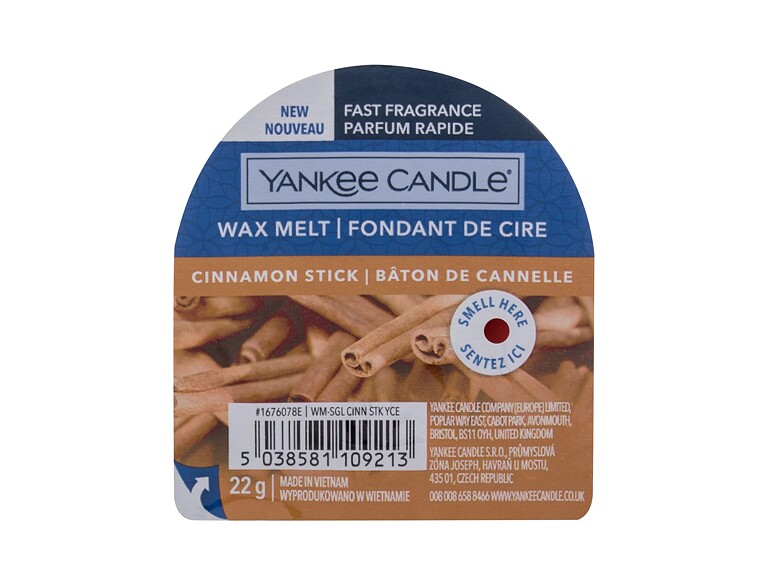 Fondant de cire Yankee Candle Cinnamon Stick 22 g emballage endommagé