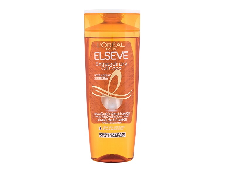 Shampoo L'Oréal Paris Elseve Extraordinary Oil Coco Weightless Nourishing Balm 400 ml Beschädigtes Flakon