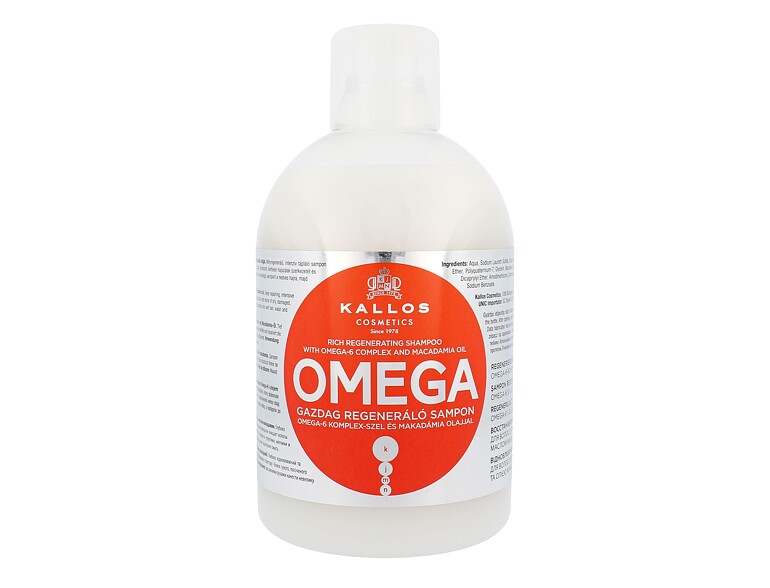 Shampooing Kallos Cosmetics Omega 1000 ml flacon endommagé