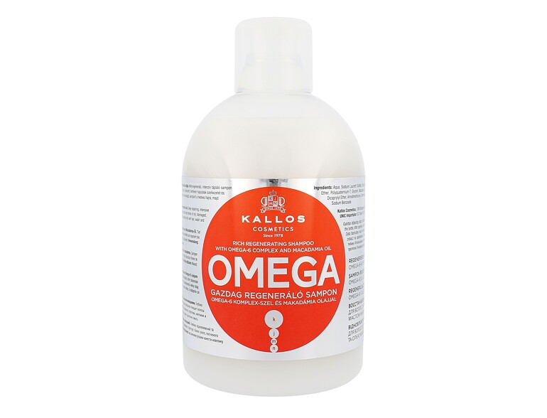 Shampoo Kallos Cosmetics Omega 1000 ml flacone danneggiato