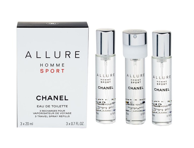 Eau de Toilette Chanel Allure Homme Sport Nachfüllung 3x 20 ml 20 ml Beschädigte Schachtel