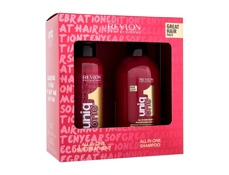 Pflege ohne Ausspülen Revlon Professional Uniq One Great Hair Pack 150 ml Beschädigte Schachtel Sets