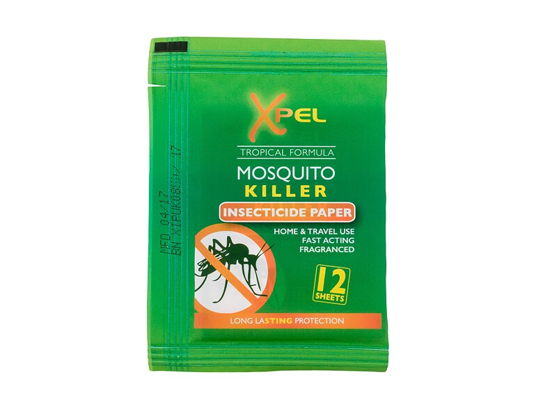Repellent Xpel Mosquito & Insect Mosquito Killer Insecticide Paper 12 St.