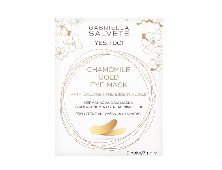 Masque yeux Gabriella Salvete Yes, I Do! Chamomile Gold Eye Mask 3 St.
