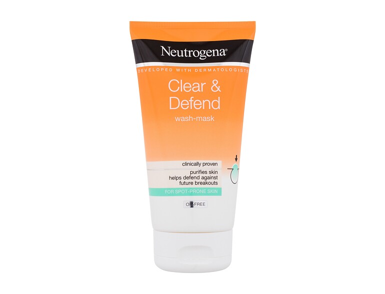 Gesichtsmaske Neutrogena Clear & Defend Wash-Mask 150 ml