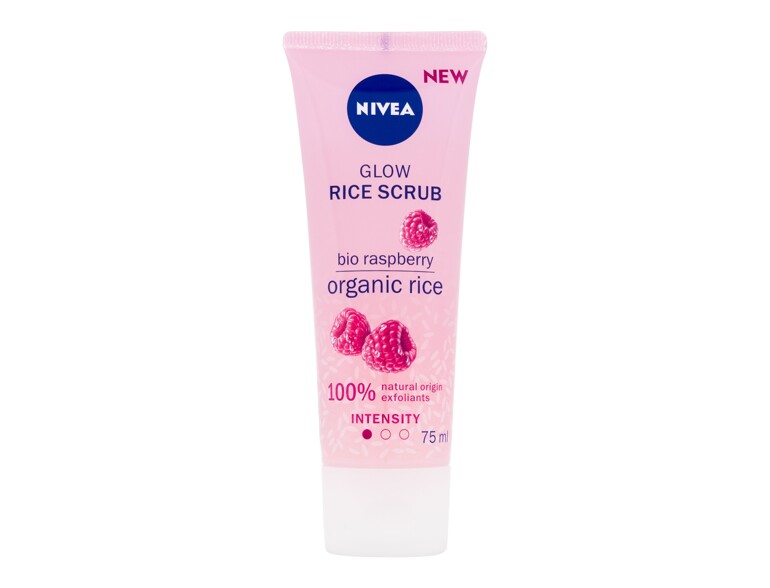 Peeling viso Nivea Rice Scrub Glow Bio Raspberry 75 ml