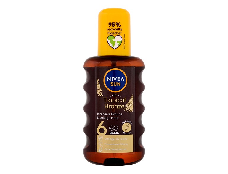 Protezione solare corpo Nivea Sun Tropical Bronze Oil Spray SPF6 200 ml