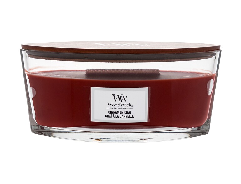 Bougie parfumée WoodWick Cinnamon Chai 453,6 g emballage endommagé
