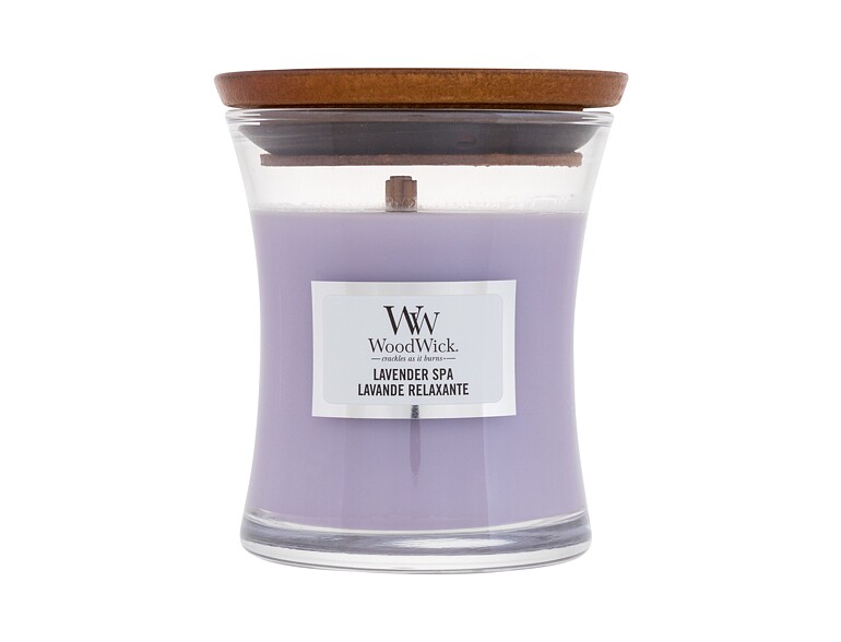 Candela profumata WoodWick Lavender Spa 85 g