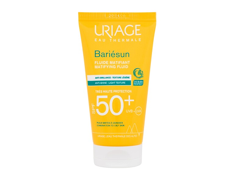 Soin solaire visage Uriage Bariésun Matifying Fluid SPF50+ 50 ml