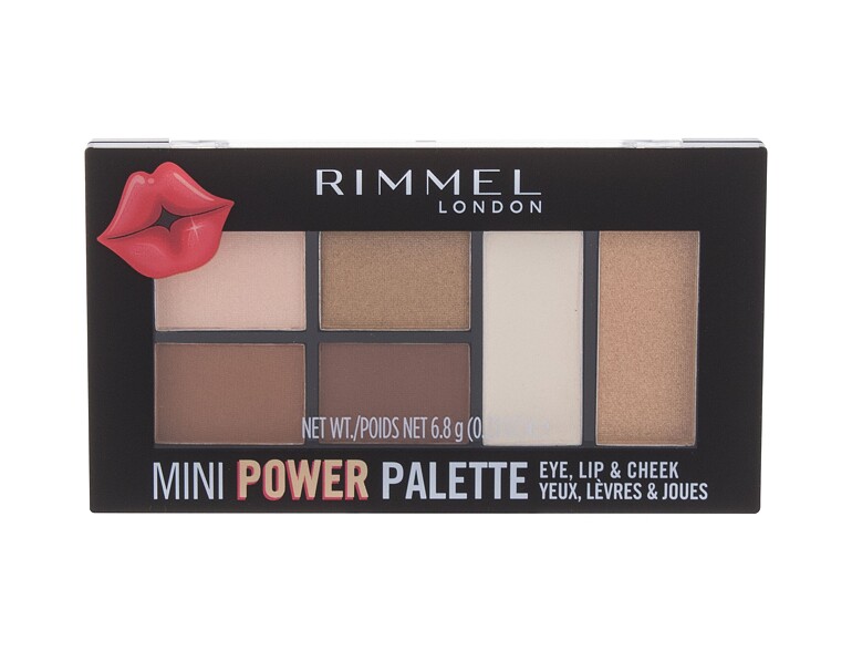 Contouring Palette Rimmel London Mini Power Palette 6,8 g 002 Sassy Beschädigte Schachtel