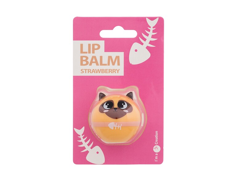 Balsamo per le labbra 2K Cute Animals Lip Balm Strawberry 6 g