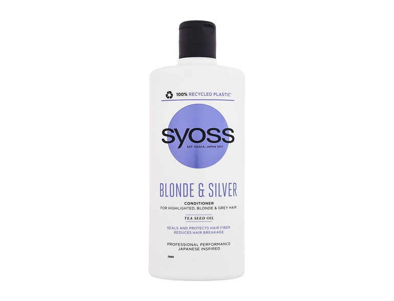 Balsamo per capelli Syoss Blonde & Silver Conditioner 440 ml