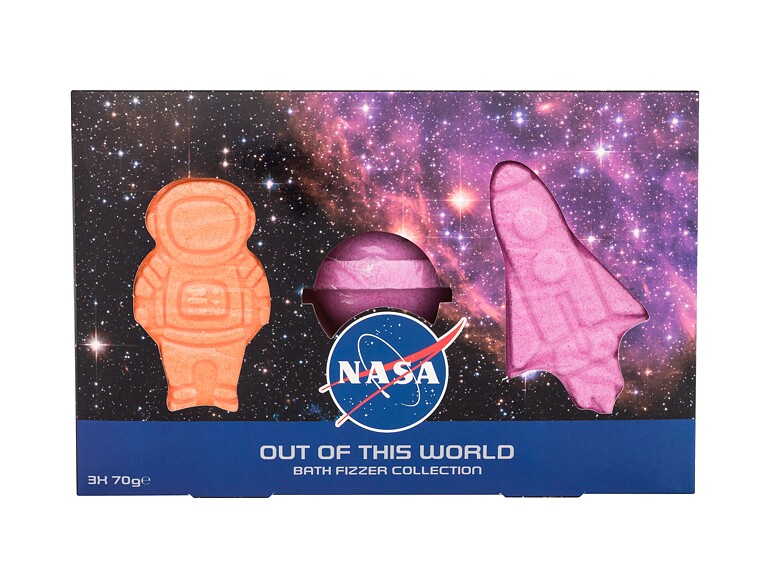 Badebombe NASA Out Of This World Bath Fizzer Collection 70 g Beschädigte Schachtel Sets
