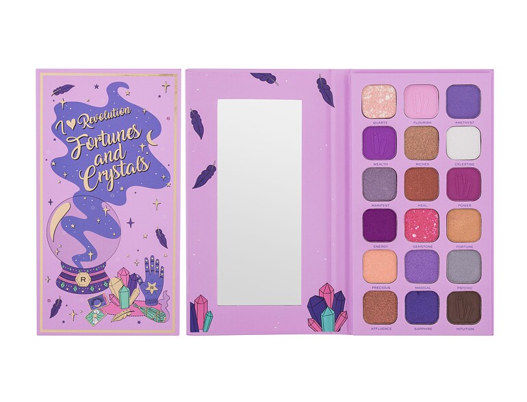 Lidschatten I Heart Revolution Book of Spells Fortunes & Crystals Palette 18 g Beschädigte Schachtel