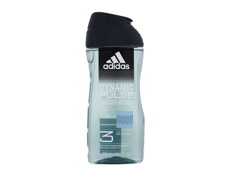 Duschgel Adidas Dynamic Pulse Shower Gel 3-In-1 250 ml