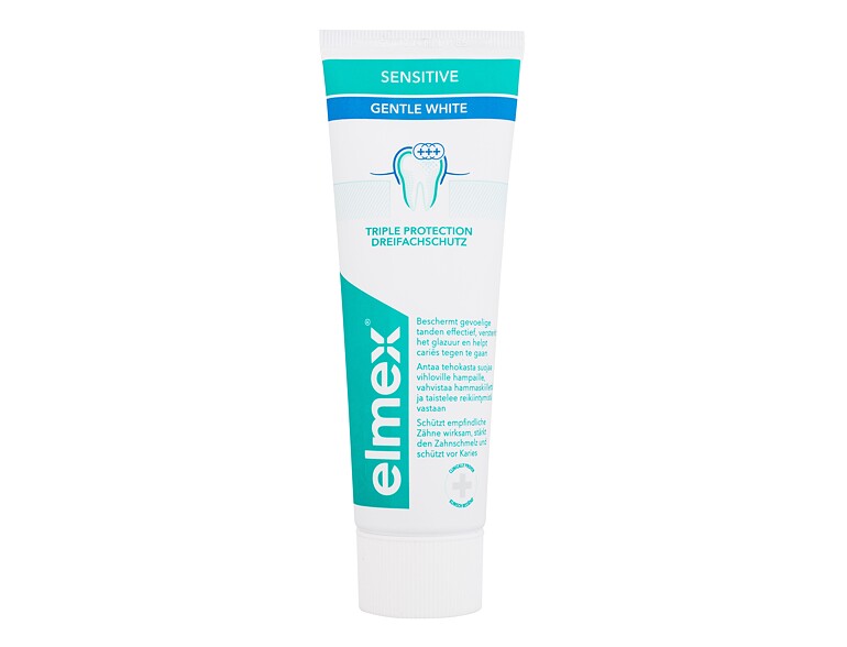 Dentifrice Elmex Sensitive Gentle White 75 ml boîte endommagée