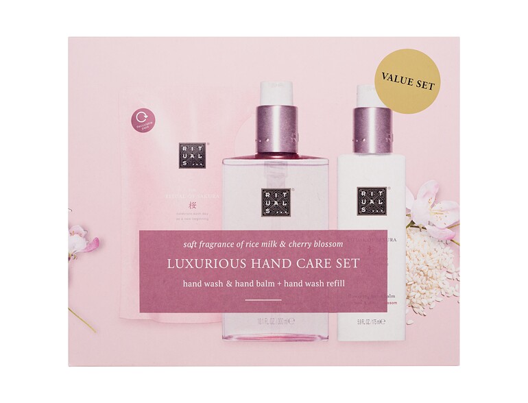 Flüssigseife Rituals The Ritual Of Sakura Luxurious Hand Care Set 300 ml Beschädigte Schachtel Sets