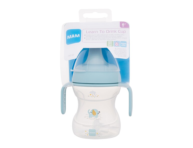 Trinkbecher MAM Learn To Drink Cup 6m+ Sage 190 ml