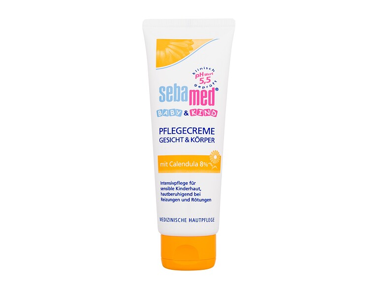 Körpercreme SebaMed Baby Care Cream Face & Body With Calendula 75 ml