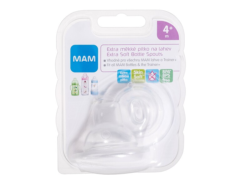 Sauger MAM Teat Extra Soft Bottle Spouts 4m+ 2 St.