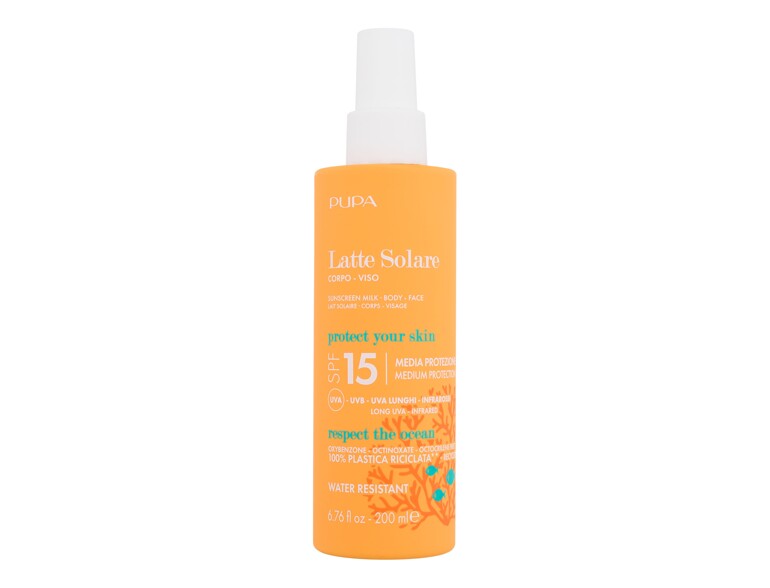 Soin solaire corps Pupa Sunscreen Milk SPF15 200 ml