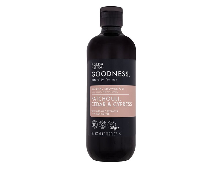 Doccia gel Baylis & Harding Goodness Men Patchouli, Cedar & Cypress Shower Gel 500 ml