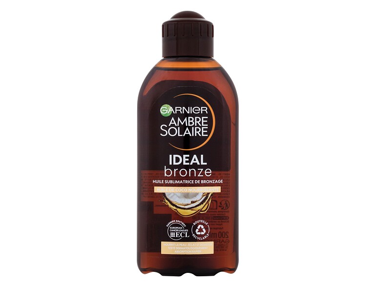 Huile corps Garnier Ambre Solaire Ideal Bronze Body Oil 200 ml flacon endommagé