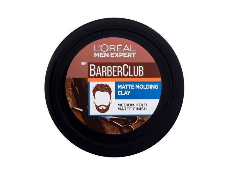 Haarcreme L'Oréal Paris Men Expert Barber Club Messy Hair Molding Clay 75 ml