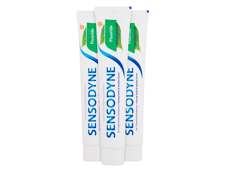 Zahnpasta  Sensodyne Fluoride Trio 3x75 ml