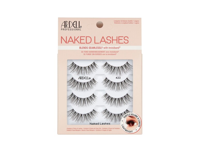 Falsche Wimpern Ardell Naked Lashes 422 4 St. Black Beschädigte Schachtel