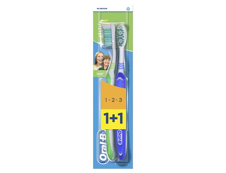 Zahnbürste Oral-B 1-2-3 Fresh Medium 2 St.