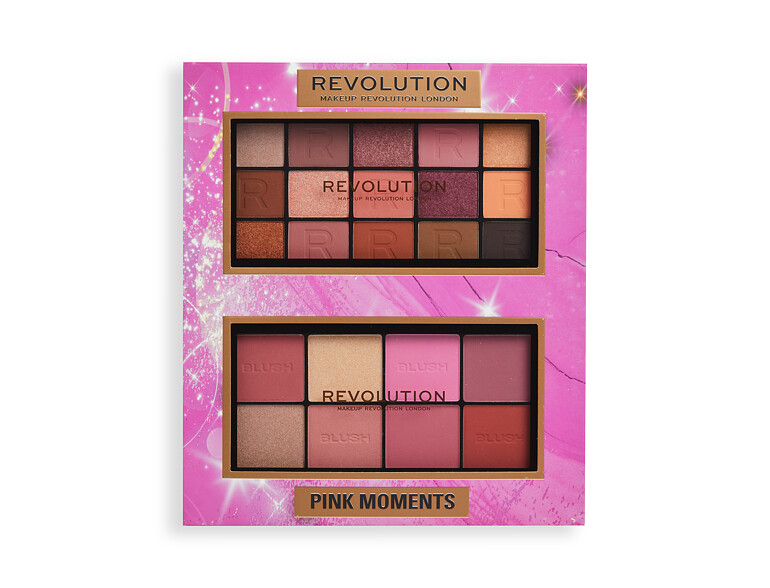 Blush Makeup Revolution London Pink Moments Face & Eye Gift Set 16 g Sets