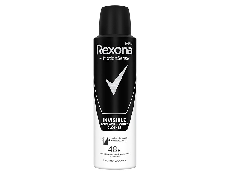 Antitraspirante Rexona Men Invisible Black + White 150 ml