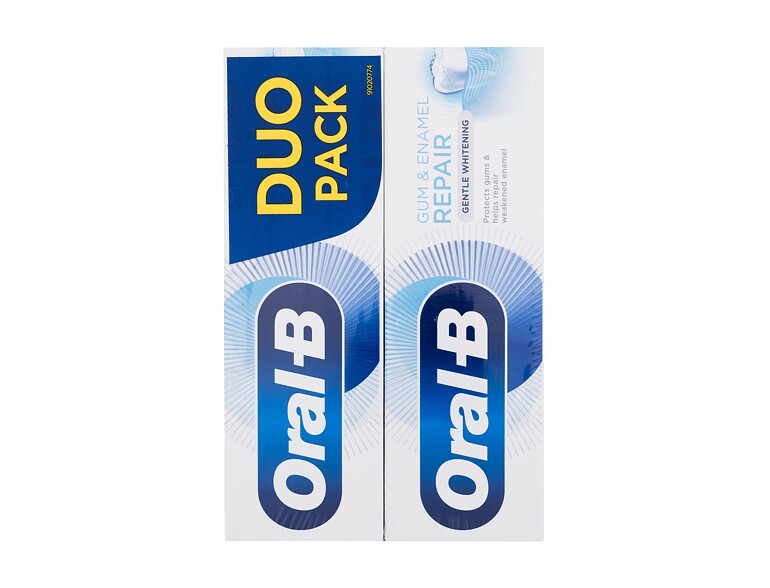 Dentifricio Oral-B Gum & Enamel Repair Gentle Whitening 2x75 ml scatola danneggiata