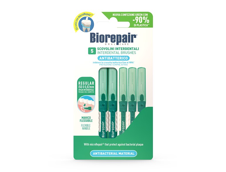 Spazzolini interdentali Biorepair Antibacterial Interdental Brush Regular 0,82 mm 5 St.