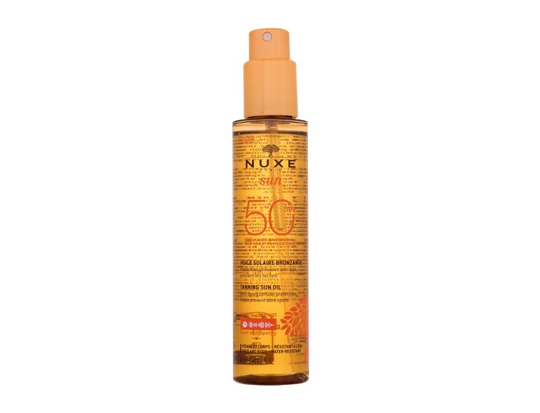 Protezione solare corpo NUXE Sun Tanning Sun Oil SPF50 150 ml
