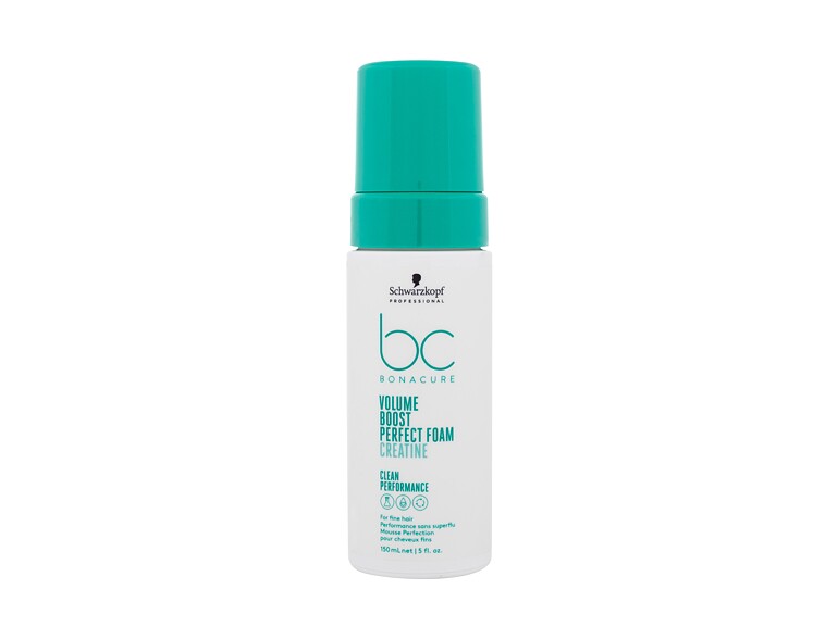 Für Haarvolumen  Schwarzkopf Professional BC Bonacure Volume Boost Creatine Perfect Foam 150 ml Beschädigtes Flakon