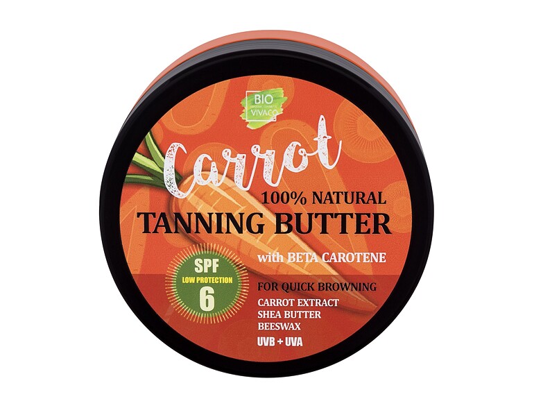Sonnenschutz Vivaco Bio Carrot Tanning Butter SPF6 150 ml