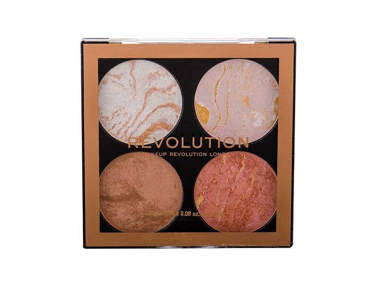 Highlighter Makeup Revolution London Cheek Kit 8,8 g Take A Breather Beschädigte Schachtel