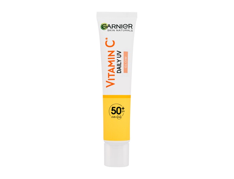 Tagescreme Garnier Skin Naturals Vitamin C Daily UV Glow SPF50+ 40 ml Beschädigte Verpackung