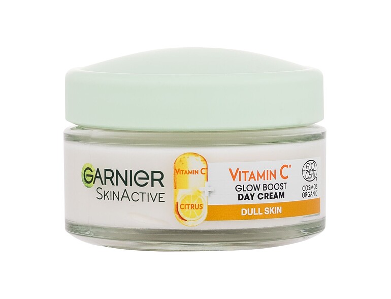 Tagescreme Garnier Skin Naturals Vitamin C Glow Boost Day Cream 50 ml Beschädigtes Flakon