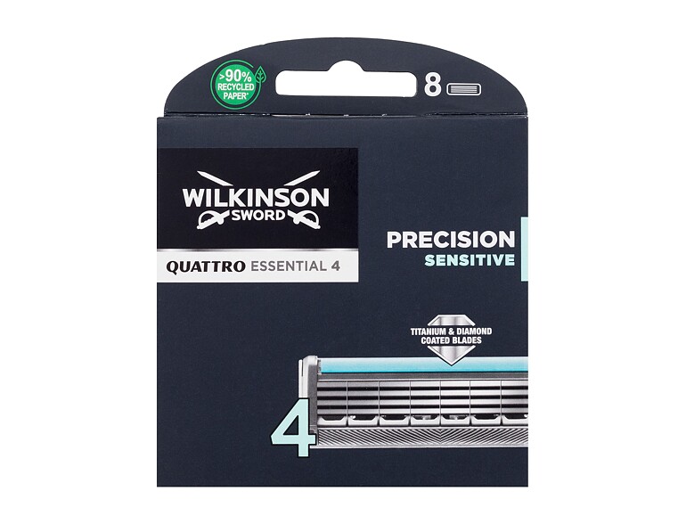 Ersatzklinge Wilkinson Sword Quattro Essential 4 8 St. Beschädigte Schachtel