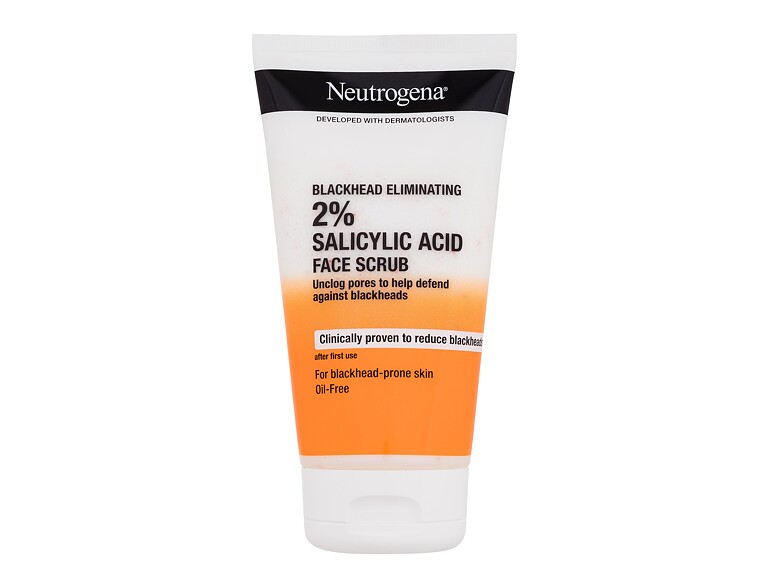 Peeling Neutrogena Blackhead Eliminating 2% Salicylic Acid Face Scrub 150 ml