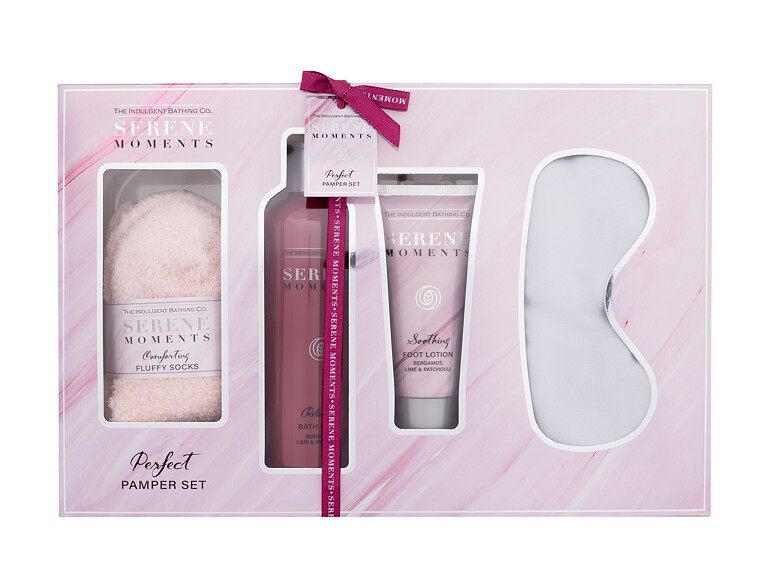 Badeschaum The Indulgent Bathing Co. Serene Moments Perfect Pamper Set 300 ml Beschädigte Schachtel Sets