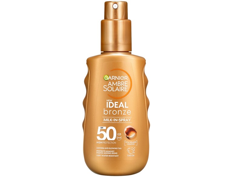 Soin solaire corps Garnier Ambre Solaire Ideal Bronze Milk-In-Spray SPF50 150 ml