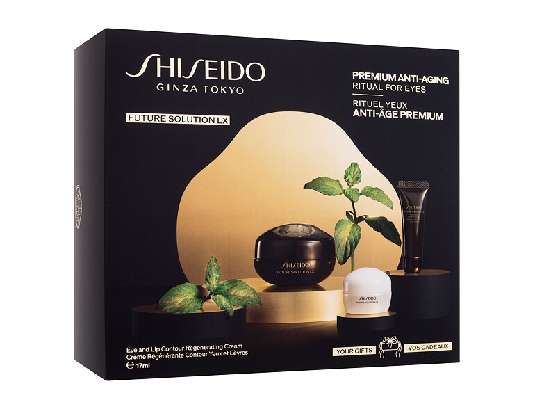 Augencreme Shiseido Future Solution LX Eye And Lip Contour Regenerating Cream 17 ml Beschädigte Schachtel Sets