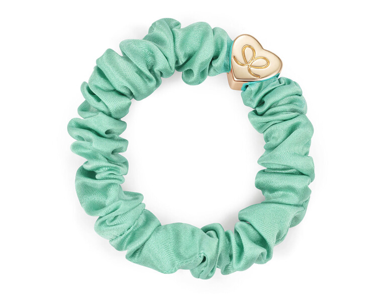 Haargummi By Eloise London Silk Scrunchie Gold Heart Mint 1 St. Mint